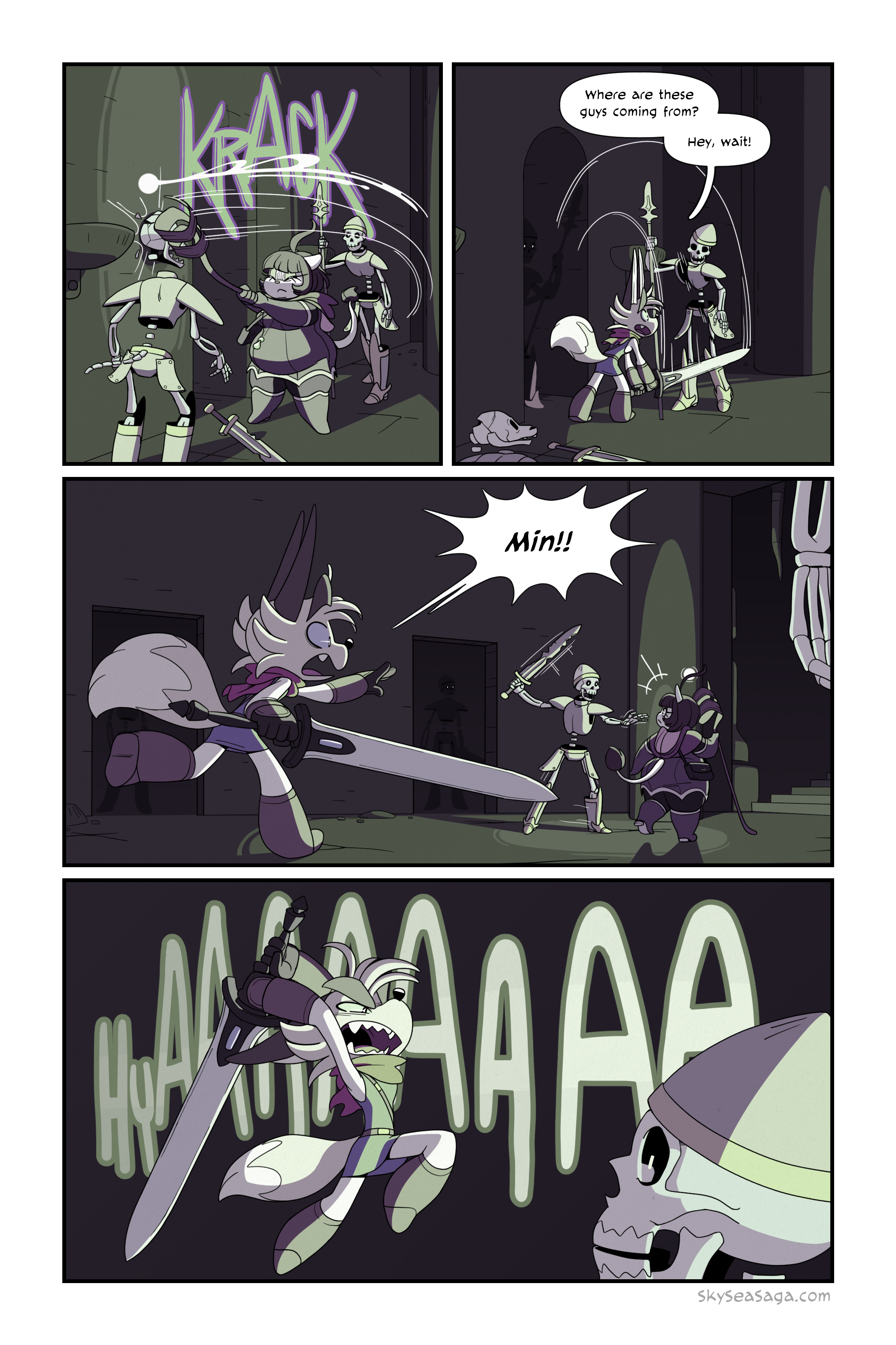 Give those skeletons what for!