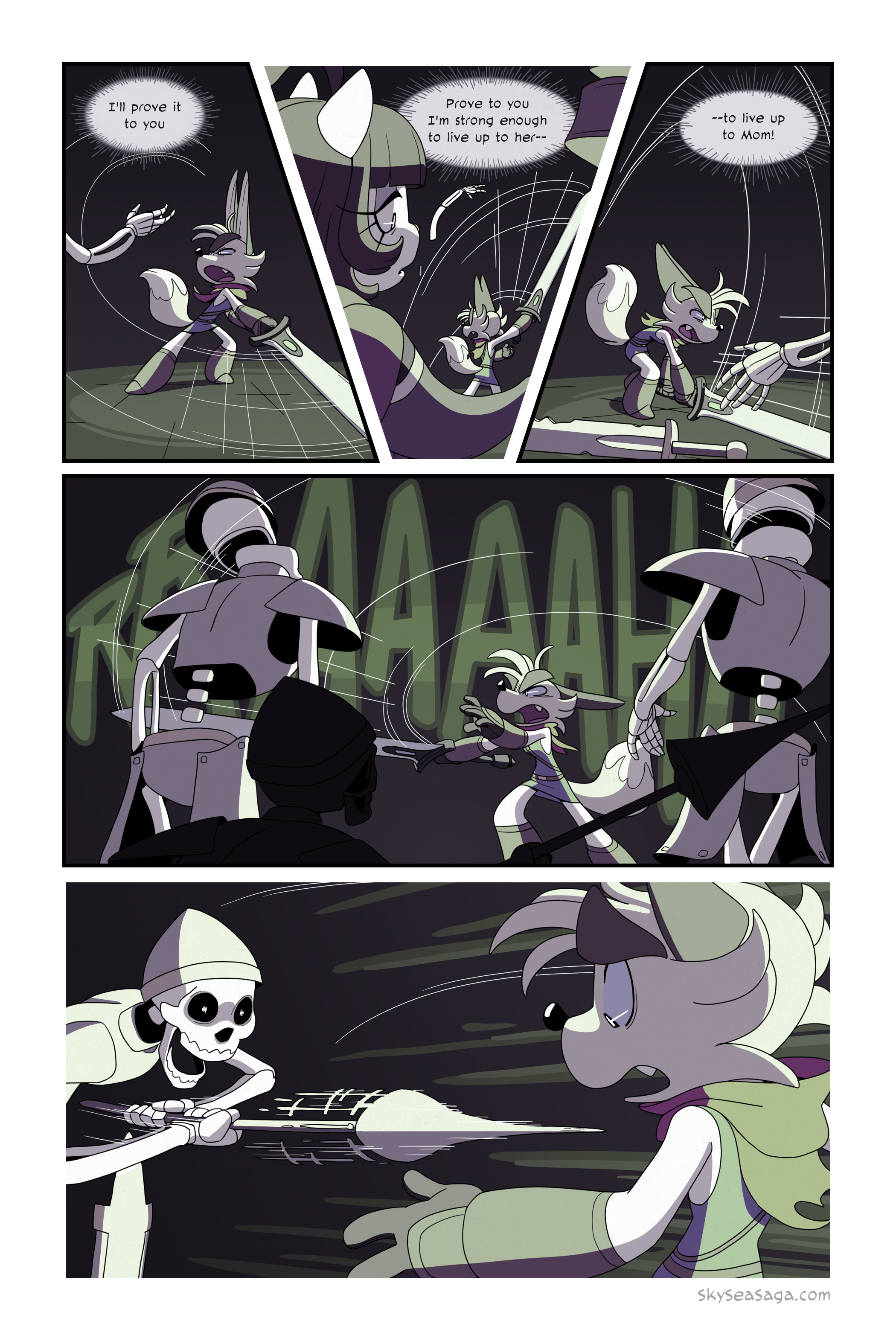 Not accounting for the skeleton with the spear. Rookie mistake.