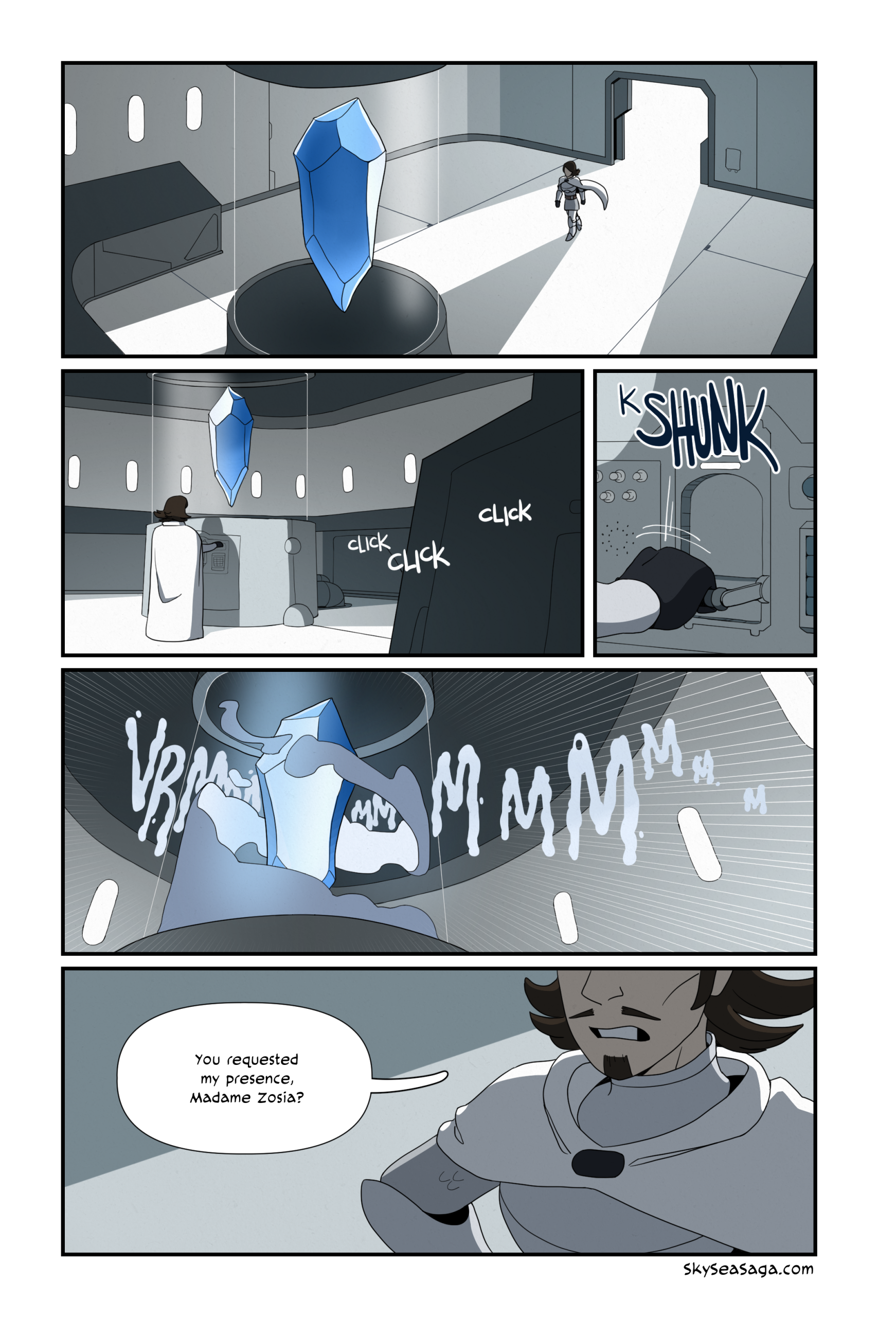 Good evening, Madame Zosia. I hope this giant floating crystal finds you well.